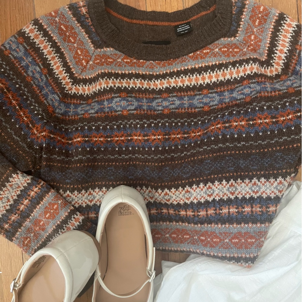 Multicolor Fair Isle Patterned Sweater